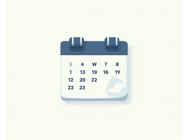 Icono de calendario mostrando una fecha para un taller de programación.